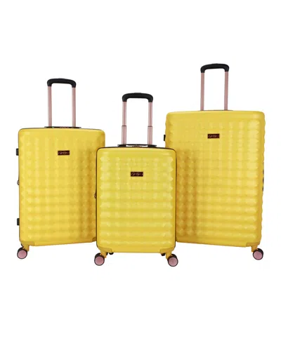 JESSICA SIMPSON VIBRANCE 3 PIECE HARDSIDE LUGGAGE SET