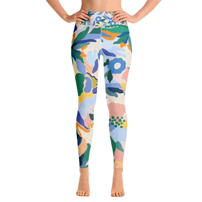 JESSIE ZHAO NEW YORK HIGH WAIST YOGA LEGGINGS IN AFTERNOON GARDEN