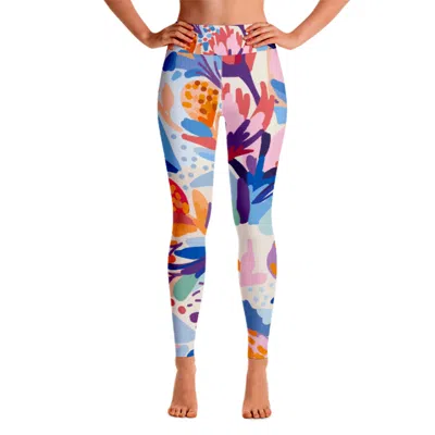 JESSIE ZHAO NEW YORK HIGH WAIST YOGA LEGGINGS IN FLORAL GARDEN