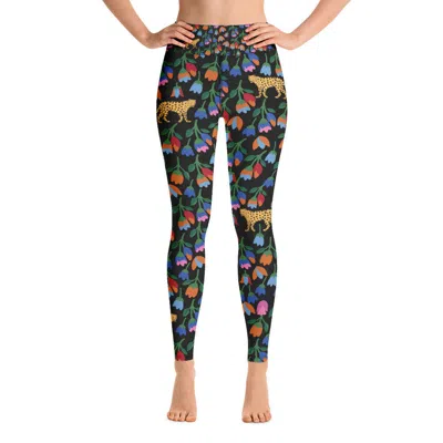 JESSIE ZHAO NEW YORK HIGH WAIST YOGA LEGGINGS IN JUNGLE NIGHT