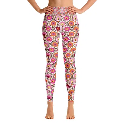 JESSIE ZHAO NEW YORK HIGH WAIST YOGA LEGGINGS IN LAND OF FLOWERS