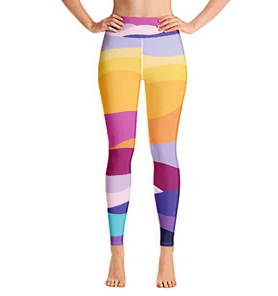 JESSIE ZHAO NEW YORK HIGH WAIST YOGA LEGGINGS IN RAINBOW