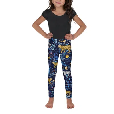 JESSIE ZHAO NEW YORK KIDS LEGGINGS IN BLUE LEOPARDS