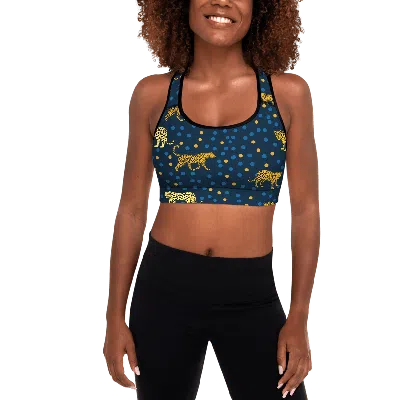 JESSIE ZHAO NEW YORK SPORTS BRA IN LEOPARDS LAND