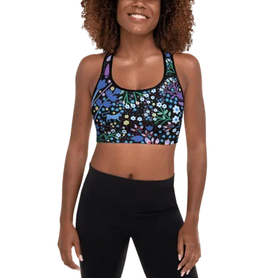 JESSIE ZHAO NEW YORK SPORTS BRA IN NIGHT GARDEN