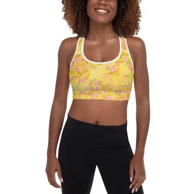 JESSIE ZHAO NEW YORK SPORTS BRA IN YELLOW LANDSCAPE