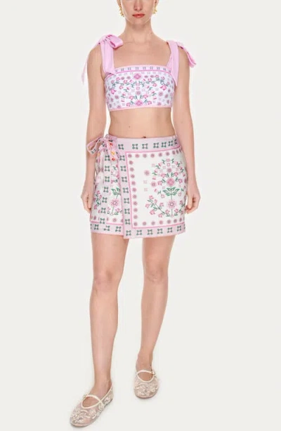 JESSIE ZHAO NEW YORK JESSIE ZHAO NEW YORK SWIM COVER UP SKIRT-PINK BLOSSOM