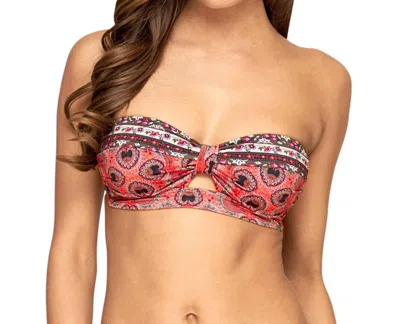 JETS BY JESSIKA ALLEN HALTER TIE BANDEAU BIKINI TOP IN ARABIAN SPICE