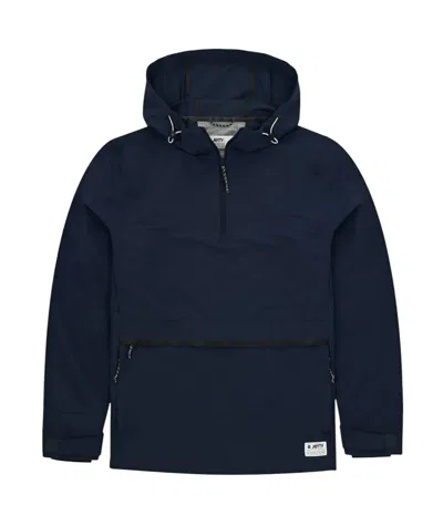 JETTY MEN'S HALIFAX PULLOVER JACKET IN CARBON