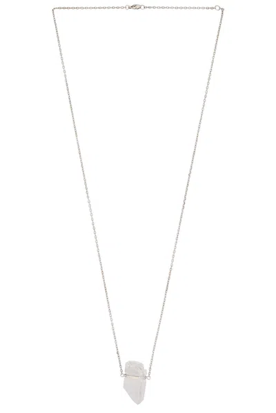 JIA JIA LARGE CRYSTAL QUARTZ GOLD BAR NECKLACE