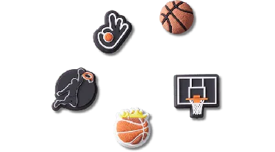 JIBBITZ BASKETBALL TEAM 5 PACK