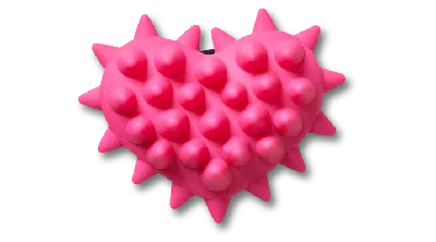 JIBBITZ SPIKE HOT PINK HEART