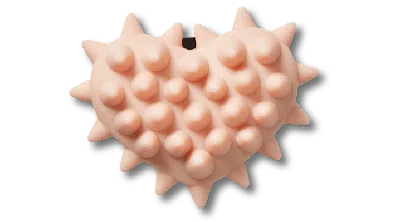 JIBBITZ SPIKE LIGHT PINK HEART