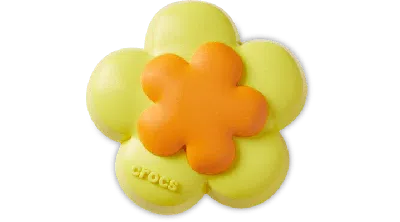 JIBBITZ YELLOW DOUBLE FLOWER