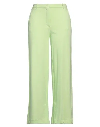 JIJIL JIJIL WOMAN PANTS LIME GREEN SIZE 8 COTTON, POLYESTER