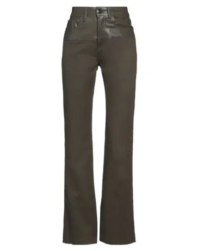 JIJIL JIJIL WOMAN PANTS MILITARY GREEN SIZE 26 COTTON, ELASTANE