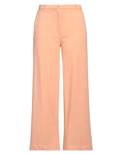 JIJIL JIJIL WOMAN PANTS SALMON PINK SIZE 10 COTTON, POLYESTER
