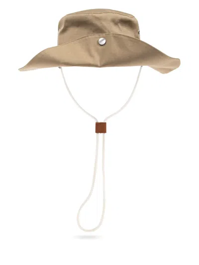 JIL SANDER STUD-DETAIL SUN HAT