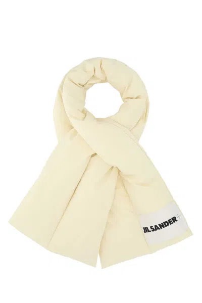 JIL SANDER JIL SANDER CREAM POLYESTER SCARF
