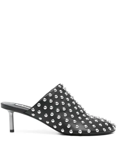 JIL SANDER 60MM STUD-EMBELLISHED MULES