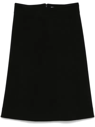 JIL SANDER A-LINE MIDI SKIRT