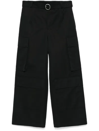 JIL SANDER BELTED CARGO PANTS