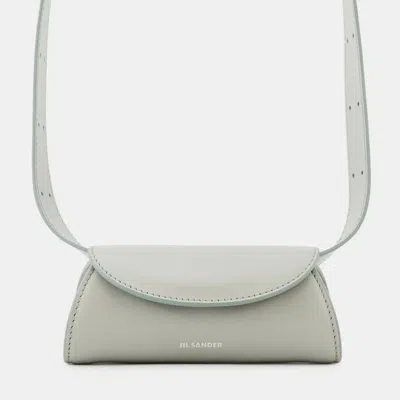 JIL SANDER CANNOLO BELT BAG SEAFOAM LEATHER SIZE MICRO