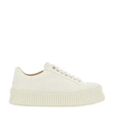 JIL SANDER JIL SANDER ROUND-TOE LACE-UP SNEAKERS
