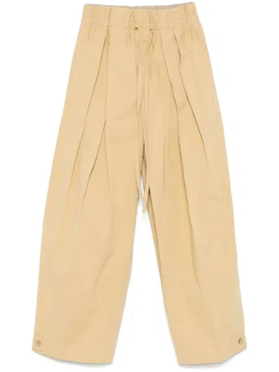 JIL SANDER COTTON TROUSERS
