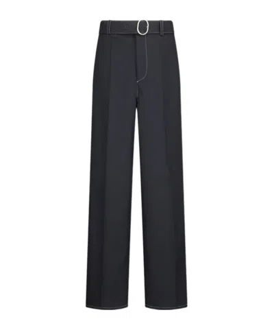 JIL SANDER JIL SANDER CREASED STRAIGHT LEG TROUSERS