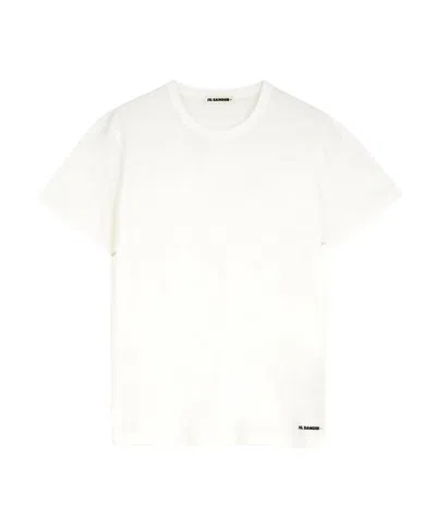 JIL SANDER JIL SANDER LOGO PRINTED CREWNECK T-SHIRT