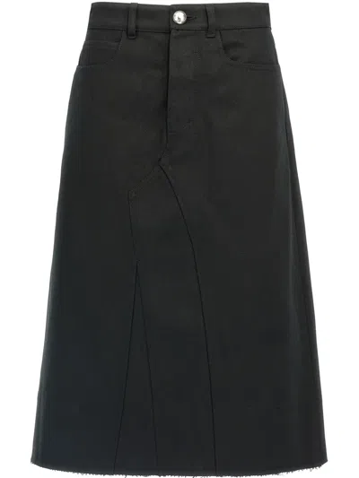 JIL SANDER DENIM MIDI SKIRT