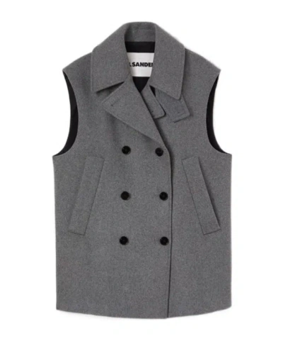 JIL SANDER JIL SANDER DOUBLE-BREASTED VEST