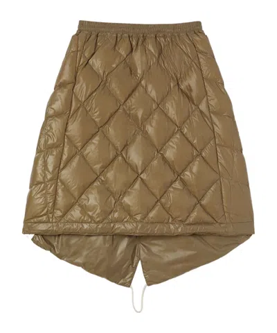 JIL SANDER DOWN QUILTED MIDI SKIRT