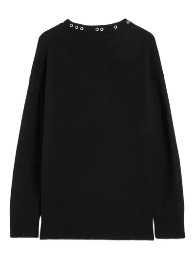JIL SANDER EYELET-EMBELLISHED SWEATER
