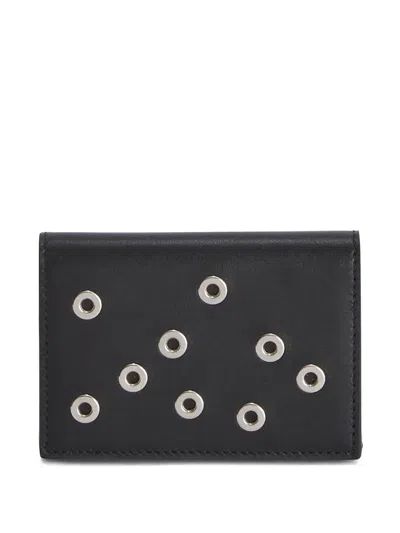 JIL SANDER EYELET-EMBELLISHED WALLET