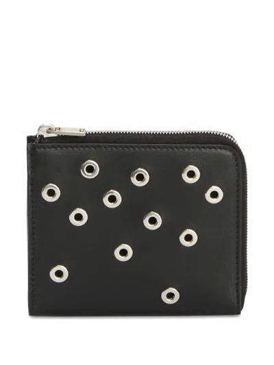 JIL SANDER EYELET-EMBELLISHED WALLET