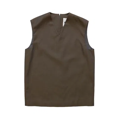 JIL SANDER JIL SANDER IRIDESCENT SLEEVELESS VEST 'GREY' | MEN'S SIZE 54