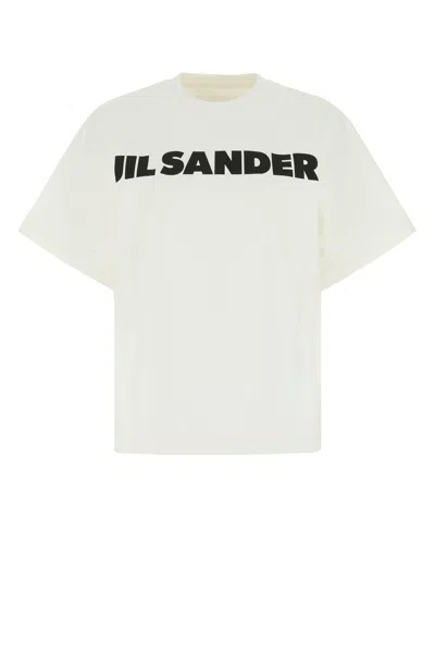 JIL SANDER IVORY COTTON T-SHIRT