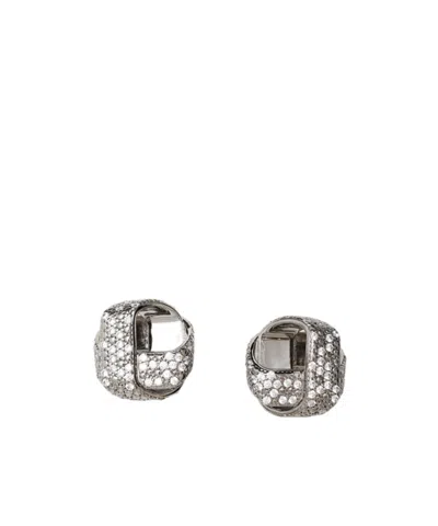 JIL SANDER CRYSTAL-EMBELLISHED EARRINGS