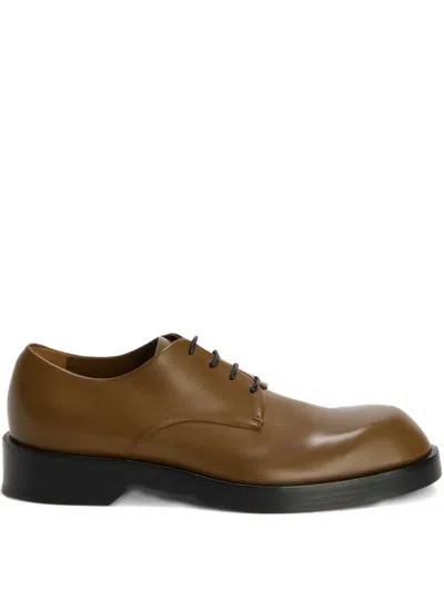 JIL SANDER LEATHER DERBY SHOES