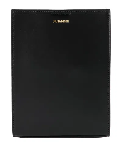 JIL SANDER LEATHER SHOULDER BAG