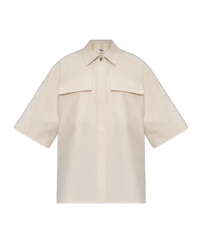 JIL SANDER JIL SANDER LOGO EMBROIDERED SHIRT