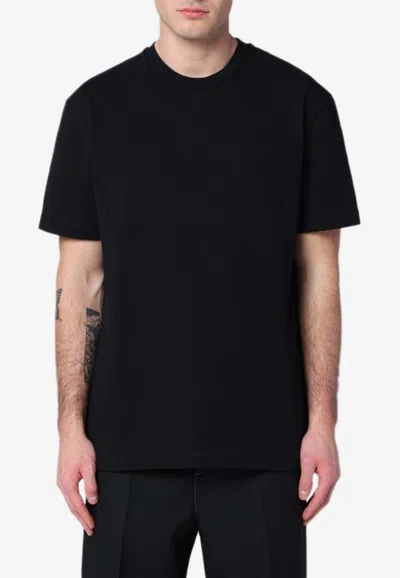 JIL SANDER LOGO PATCH SOLID T-SHIRT