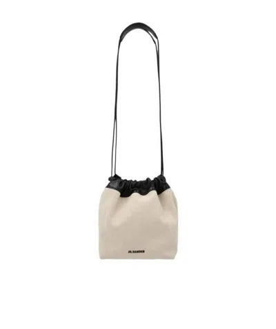 JIL SANDER JIL SANDER DUMPLING DRAWSTRING BUCKET BAG