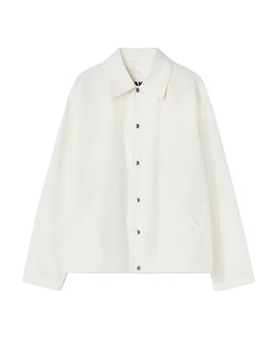 JIL SANDER JIL SANDER LOGO PRINTED LONG-SLEEVED JACKET