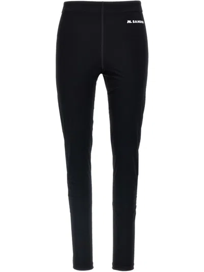 JIL SANDER LOGO-PRINT LEGGINGS