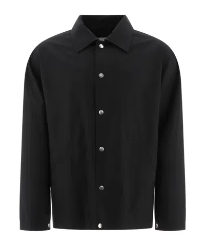 JIL SANDER JIL SANDER LOGO PRINT BUTTON-UP JACKET