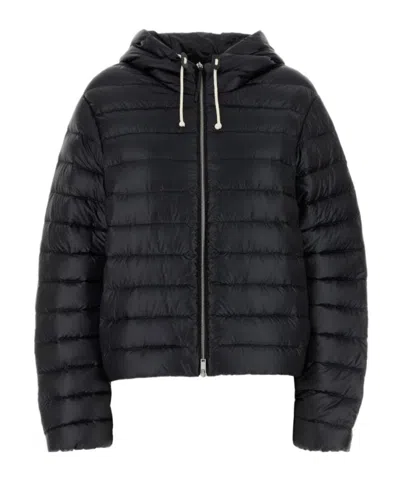 JIL SANDER JIL SANDER QUILTED HOODED DRAWSTRING DOWN JACKET