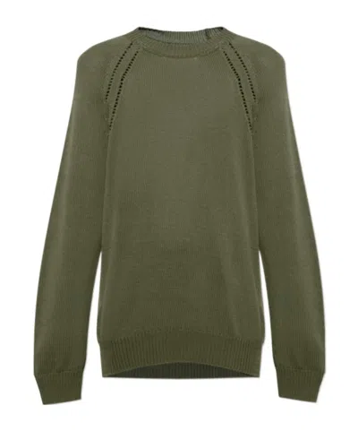 JIL SANDER JIL SANDER CREWNECK RIBBED-KNIT JUMPER